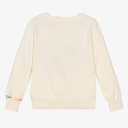 Hatley-Girls Cream Heart Knit Jumper | Childrensalon Outlet