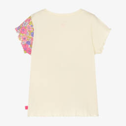 Hatley-Girls Floral Patchwork Yellow Tee | Childrensalon Outlet