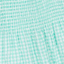 Hatley-Girls Green Gingham Seersucker Dress | Childrensalon Outlet