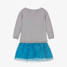 Hatley-Серо-голубое платье с гепардом для девочек | Childrensalon Outlet