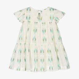Hatley-Girls Ivory Feather Embroidered Dress | Childrensalon Outlet