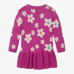 Hatley-فستان بطبعة ورود قطن محبوك لون زهري | Childrensalon Outlet