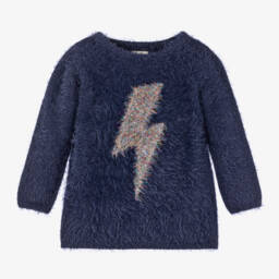 Hatley-بلوفر فلافي لون أزرق للبنات | Childrensalon Outlet