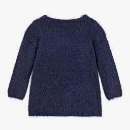 Hatley-بلوفر فلافي لون أزرق للبنات | Childrensalon Outlet