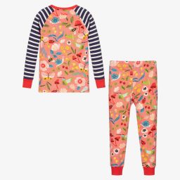 هاتلي-بيجاما قطن عضوي لون زهري مرجاني للبنات | Childrensalon Outlet