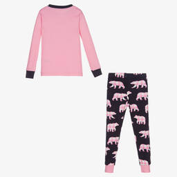 Little Blue House by Hatley-Girls Pink Bear Pyjamas | Childrensalon Outlet