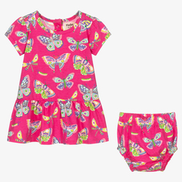 Hatley-Girls Pink Cotton Dress | Childrensalon Outlet