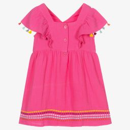 Hatley-Girls Pink Cotton Dress | Childrensalon Outlet