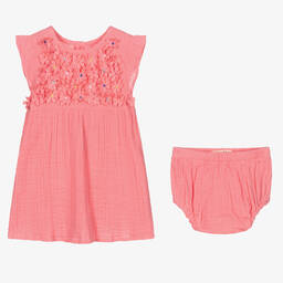 Hatley-Girls Pink Cotton Dress | Childrensalon Outlet