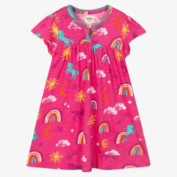 Hatley-Girls Pink Cotton Dress | Childrensalon Outlet