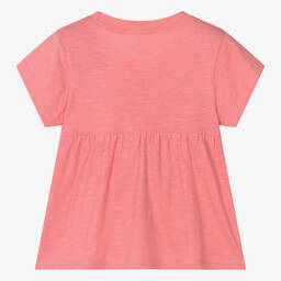 Hatley-تيشيرت بطبعة قلوب قطن لون زهري مرجاني للبنات | Childrensalon Outlet