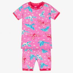 Hatley-Girls Pink Cotton Pyjamas | Childrensalon Outlet