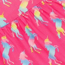 Hatley-Girls Pink Cotton Unicorn Dress | Childrensalon Outlet