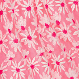 Hatley-Girls Pink Embroidered Daisy Tulle Dress | Childrensalon Outlet