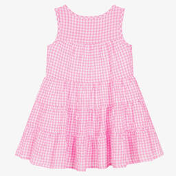 Hatley-Розовое многоярусное платье в клетку | Childrensalon Outlet