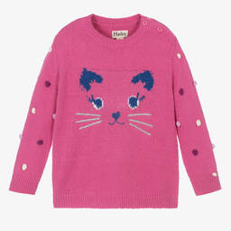 Hatley-Розовый свитер с котенком | Childrensalon Outlet