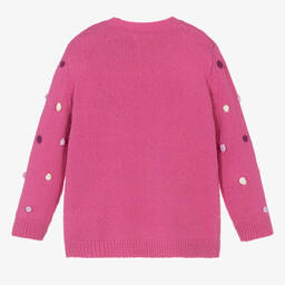 Hatley-Розовый свитер с котенком | Childrensalon Outlet