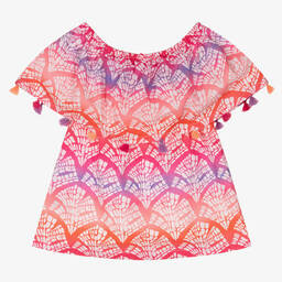 Hatley-Розово-фиолетовый хлопковый топ | Childrensalon Outlet