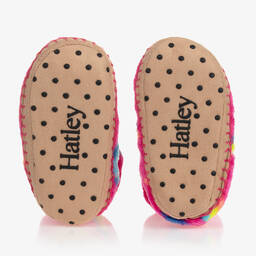 Hatley-Girls Pink Shooting Star Slippers | Childrensalon Outlet