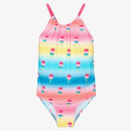 Hatley-Girls Pink Swimsuit (UPF50+) | Childrensalon Outlet