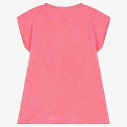 هاتلي-تيشيرت قطن لون زهري للبنات | Childrensalon Outlet