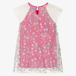 هاتلي-فستان تول لون زهري وأبيض | Childrensalon Outlet