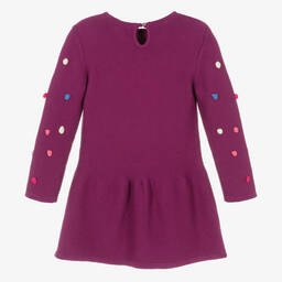 Hatley-Girls Purple Cotton Heart Dress | Childrensalon Outlet