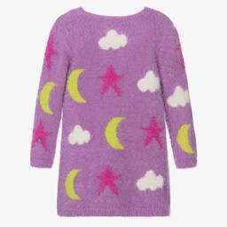 Hatley-فستان مزيج أكريليك محبوك لون بنفسجي | Childrensalon Outlet