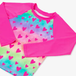 Hatley-Girls Rainbow Heart UV Shield Top | Childrensalon Outlet
