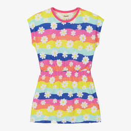 Hatley-Girls Rainbow Striped Flower Dress | Childrensalon Outlet