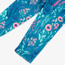 Hatley-Girls Soft Blue Wildflower Leggings | Childrensalon Outlet