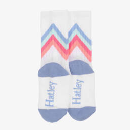 Hatley-Girls Soft White Chevron Socks | Childrensalon Outlet