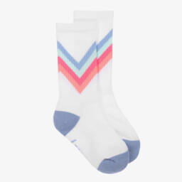 Hatley-Girls Soft White Chevron Socks | Childrensalon Outlet