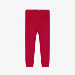 Hatley-Girls Sparkling Red Knit Leggings | Childrensalon Outlet
