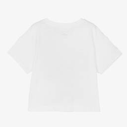 Hatley-تيشيرت قطن مطرز لون أبيض للبنات | Childrensalon Outlet