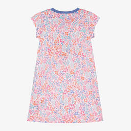 هاتلي-قميص نوم جيرسي لون أبيض بطبعة ورود للبنات | Childrensalon Outlet