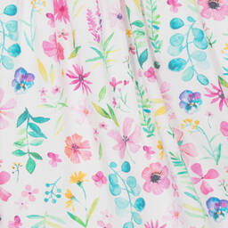 Hatley-Girls White Modal Floral Print Dress | Childrensalon Outlet