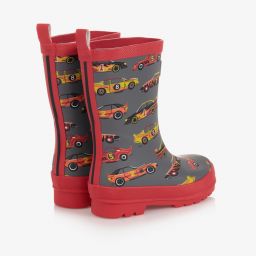 Hatley-Серые резиновые сапоги с машинами | Childrensalon Outlet