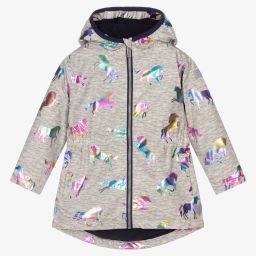 Hatley-Grey Rainbow Horse Raincoat | Childrensalon Outlet
