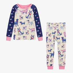Hatley-Ivory & Blue Puppy Pyjamas | Childrensalon Outlet