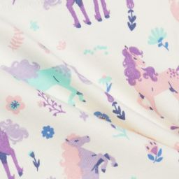 هاتلي-بيجاما قطن عضوي لون أزرق وعاجي للمولودات | Childrensalon Outlet