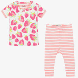 هاتلي-بيجاما قطن عضوي لون أبيض و زهري للمولودات | Childrensalon Outlet