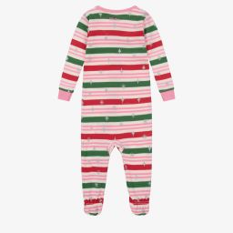Hatley-Pink & Green Cotton Babygrow | Childrensalon Outlet