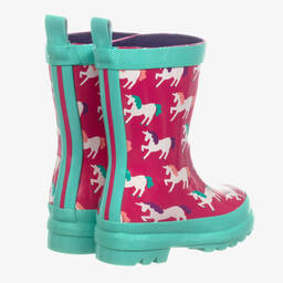 هاتلي-Pink Unicorns Rain Boots | Childrensalon Outlet