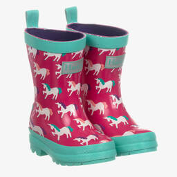 هاتلي-Pink Unicorns Rain Boots | Childrensalon Outlet