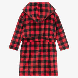 Little Blue House by هاتلي-روب  فليس كاروهات لون أحمر | Childrensalon Outlet