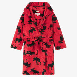 Little Blue House by هاتلي-روب حمّام فليس لون أحمرو أسود | Childrensalon Outlet