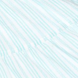 Hatley-White & Blue Cotton Dress | Childrensalon Outlet