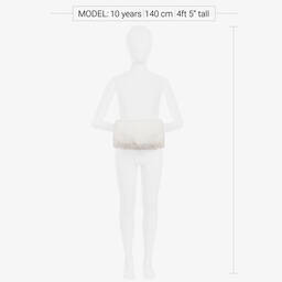 هيلين مور-وارمرز لتدفئة اليدين فرو إصطناعي لون عاجي للبنات (25سم) | Childrensalon Outlet