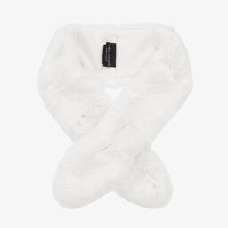 Helen Moore-Girls Ivory Faux Fur Scarf | Childrensalon Outlet